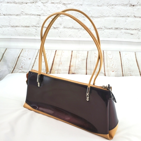 Beijo Chocolate Beige PU Leather Shoulder Bag - Picture 4 of 15